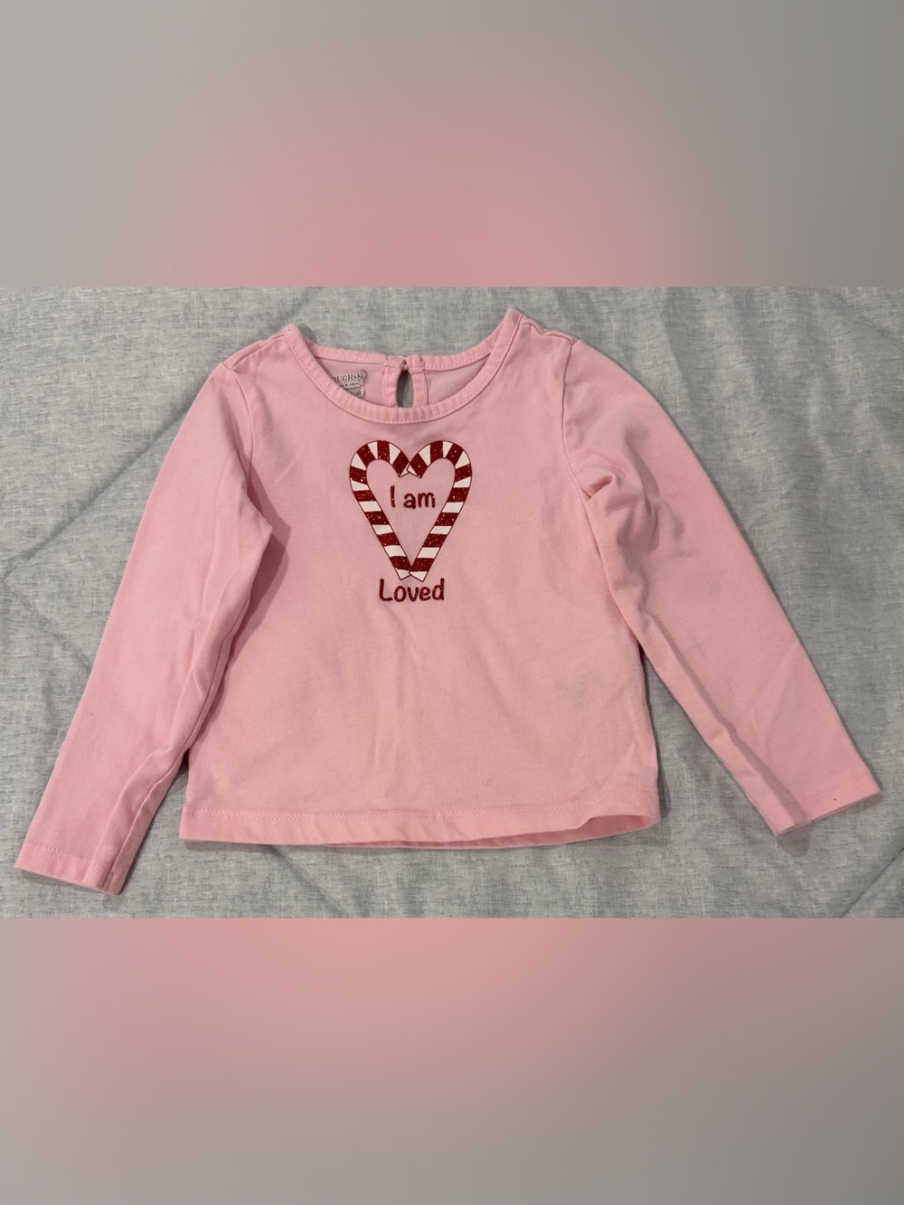 Toughskins Pink 'I Am Loved' Heart Long-Sleeve T-Shirt